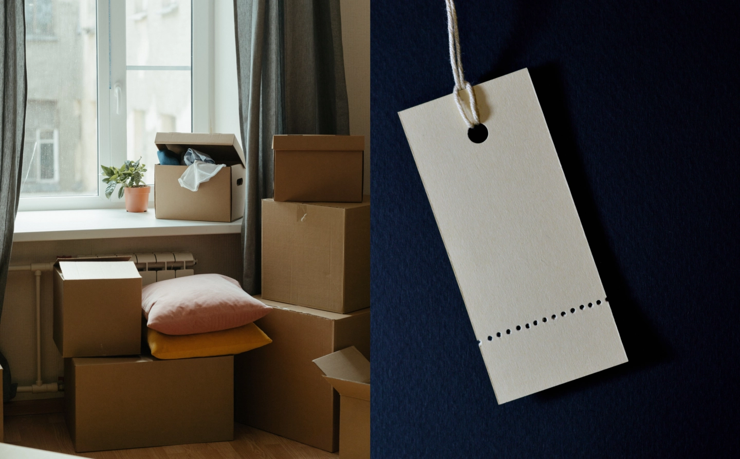 Kutije su za cipele, a etikete za odjeću