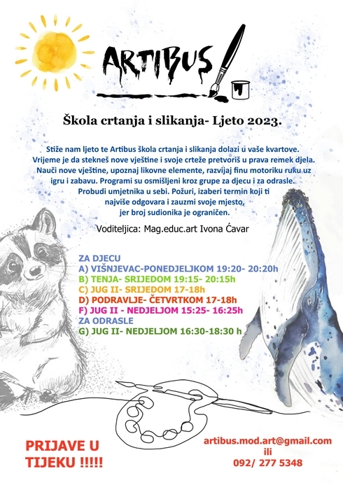 Ljetna škola crtanja i slikanja