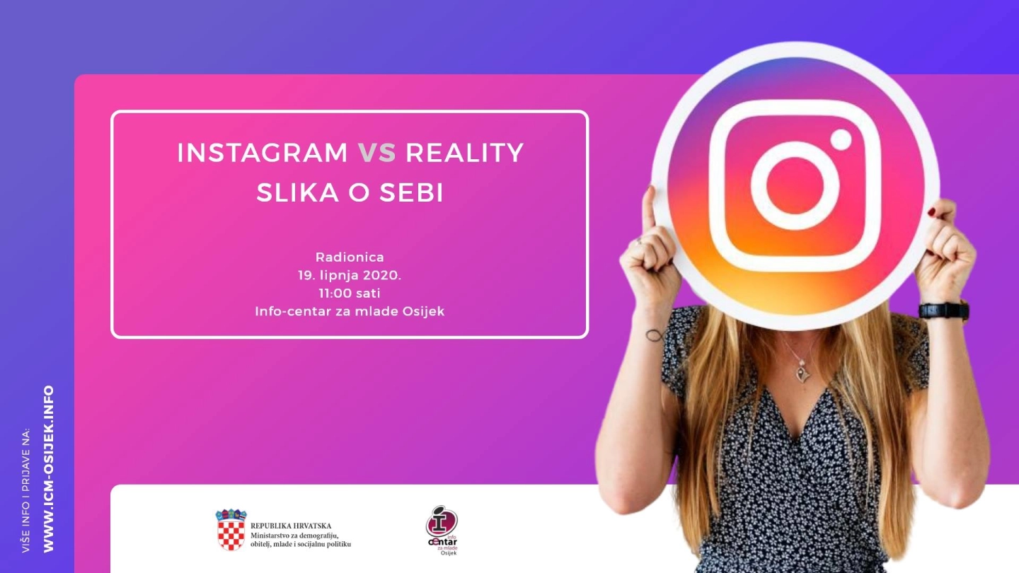 Slika o sebi: Instagram vs.reality - radionica