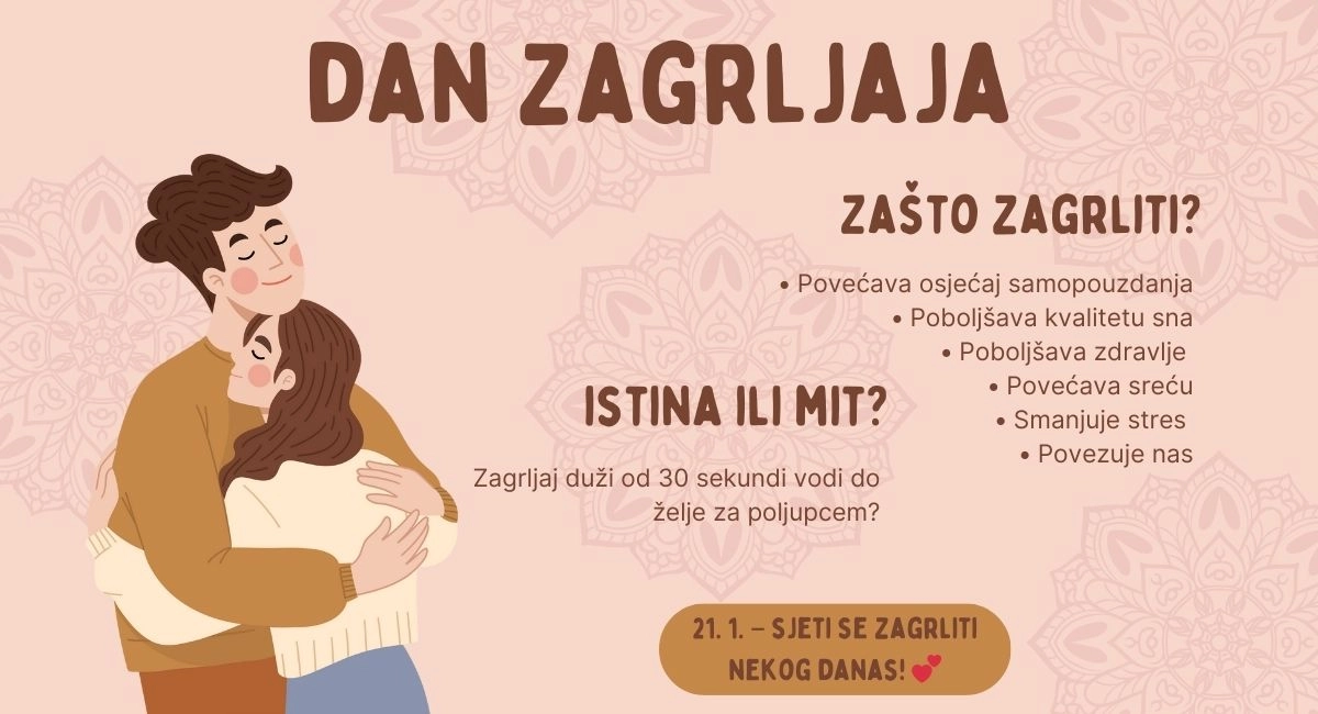 Međunarodni dan zagrljaja – zašto je zagrljaj dobra stvar za tvoje zdravlje?