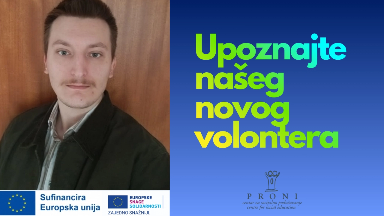 Upoznajte našeg novog volontera Luku