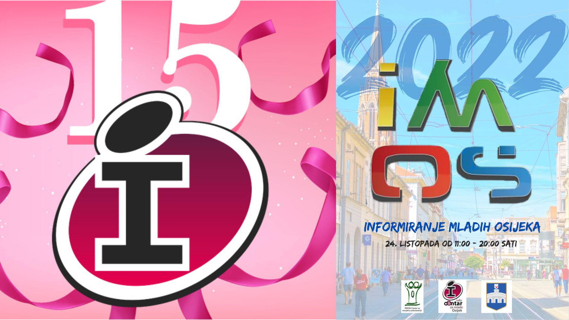 Dođite na iMOS 2022 - Informiranje mladih Osijeka i proslavimo naš 15. rođendan
