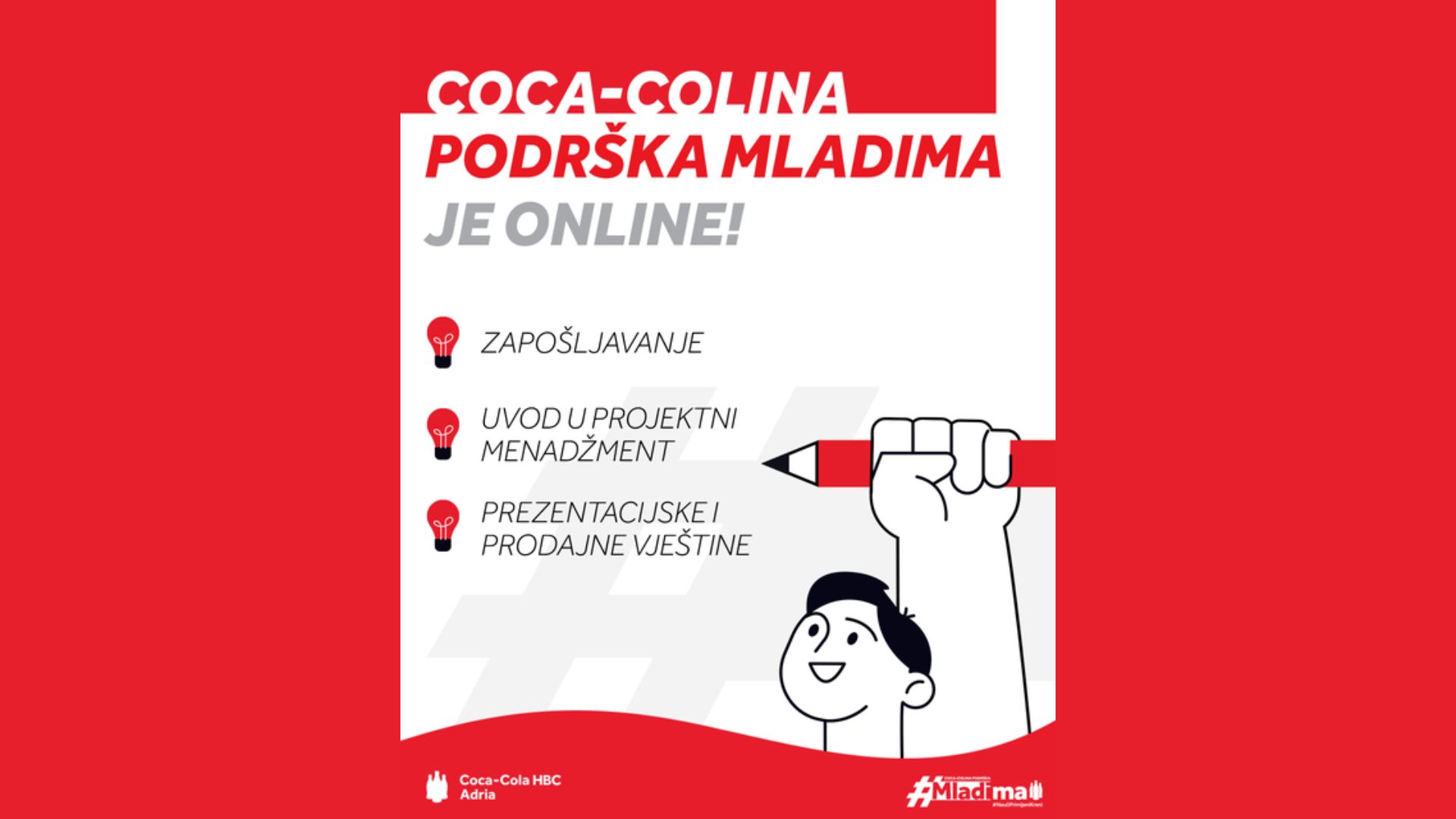 Besplatne edukacije u sklopu Coca-Coline podrške mladima